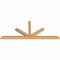 Ekena Millwork Saratoga Timber Gable Bracket, Western Red Cedar, 84"W x 35"H x 3 1/2"D x 3 1/2"F, 10/12 Pitch GBW084X35X0404SAR00SWR - alternate 4